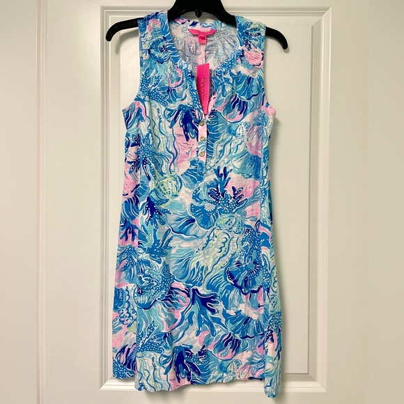 Lilly Pulitzer Shade Seekers Essie dress small NWT! - Picture 2 of 4